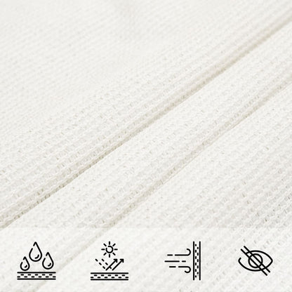 Sonnensegel 160 g/m² Weiß 3x3 m HDPE