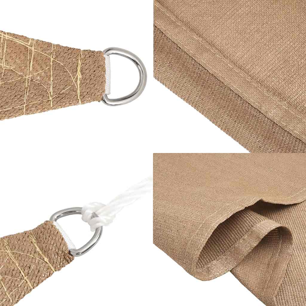 Sonnensegel 160 g/m² Taupe 2,5x3,5 m HDPE