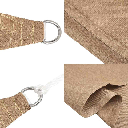 Sonnensegel 160 g/m² Taupe 2,5x3,5 m HDPE