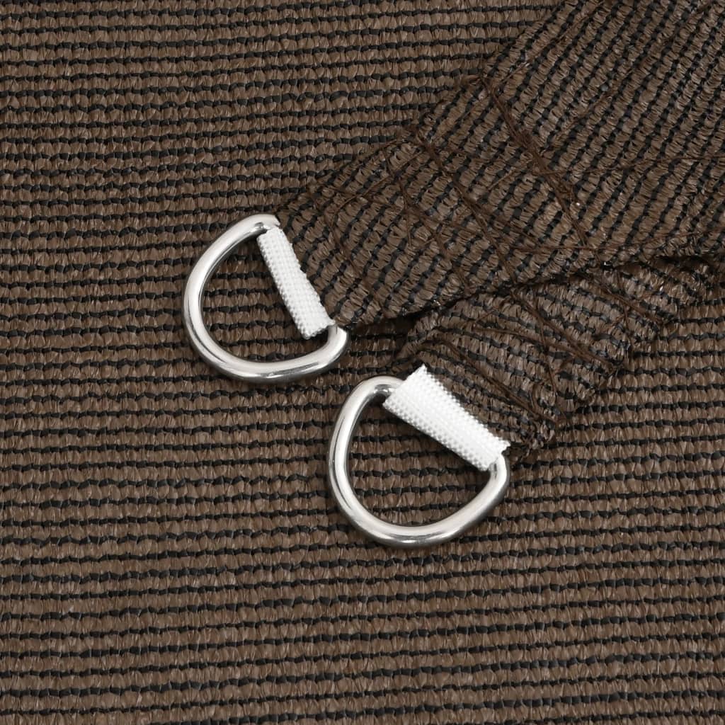 Sonnensegel 160 g/m² Braun 5x6 m HDPE