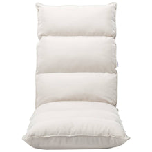 Bodenstuhl Faltbar Creme Stoff