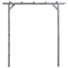 Garten-Pergola Grau 200x40x205 cm Imprägniertes Kiefernholz