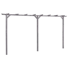 Garten-Pergola Grau 400x40x205 cm Imprägniertes Kiefernholz