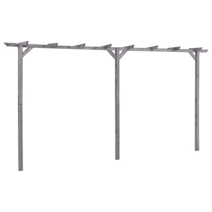 Garten-Pergola Grau 400x40x205 cm Imprägniertes Kiefernholz