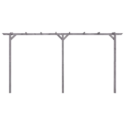 Garten-Pergola Grau 400x40x205 cm Imprägniertes Kiefernholz