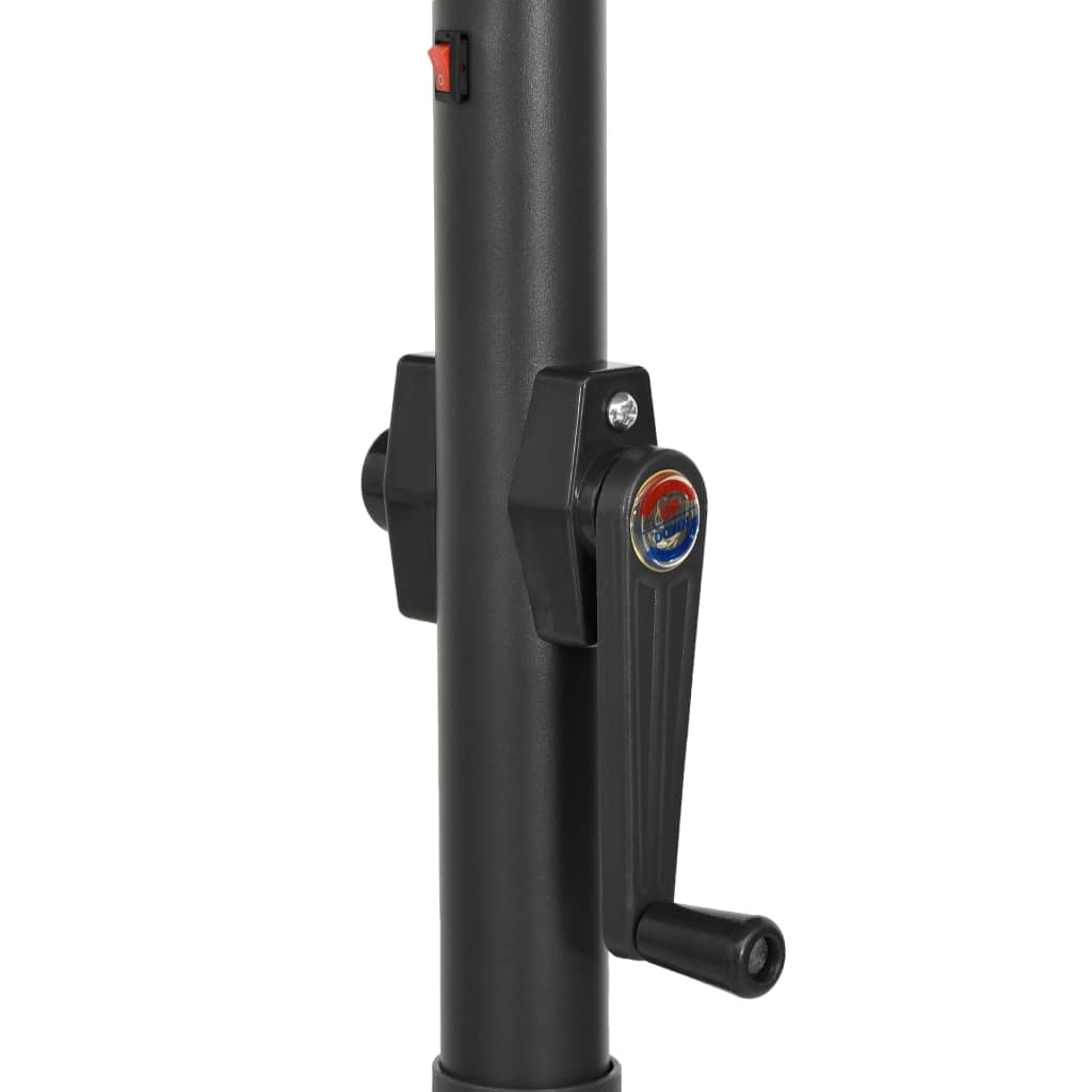 Sonnenschirm mit LED-Beleuchtung Grün 200x211 cm Alu