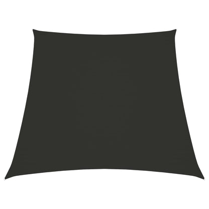 Sonnensegel Oxford-Gewebe Trapezförmig Anthrazit 2/4 x 3 m