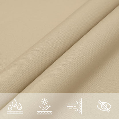 Sonnensegel Oxford-Gewebe Rechteckig 5x7 m Beige