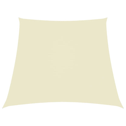 Sonnensegel Oxford-Gewebe Trapezförmig Weiß Creme 3/5 x 4 m