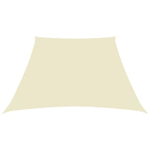 Sonnensegel Oxford-Gewebe Trapezförmig Weiß Creme 3/5 x 4 m