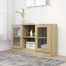 Vitrinenschrank Sonoma-Eiche 120x30,5x70 cm Holzwerkstoff