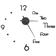 3D-Wanduhr Modernes Design Schwarz 100 cm XXL