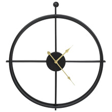 Wanduhr Schwarz 52 cm Eisen