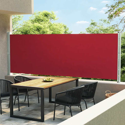 Seitenmarkise Ausziehbar 600x160 cm Rot