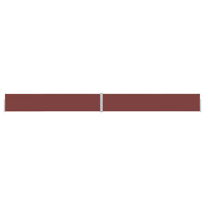 Ausziehbare Seitenmarkise 170x1200 cm Braun