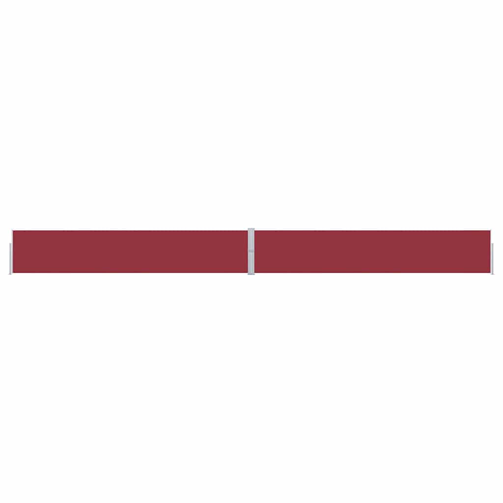 Ausziehbare Seitenmarkise 170x1200 cm Rot