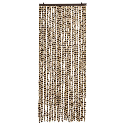 Insektenschutz-Vorhang Beige und Braun 56x185 cm Chenille