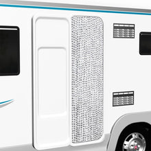 Insektenschutz-Vorhang Hell- und Dunkelgrau 56x185 cm Chenille