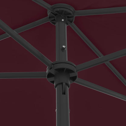 Strandschirm Bordeauxrot 180x120 cm