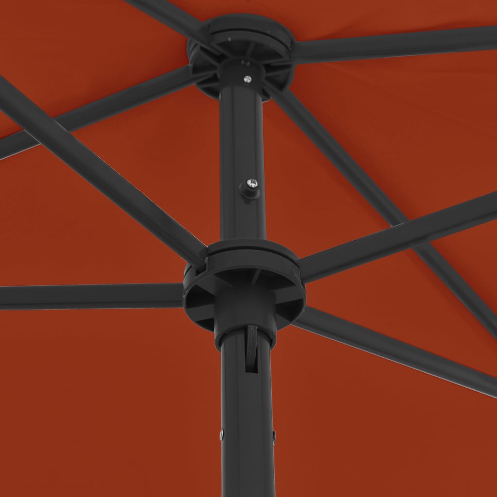 Strandschirm Terrakottarot 180x120 cm