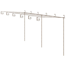 Garten-Pergola Antik-Braun 6x3x2,5 m Eisen