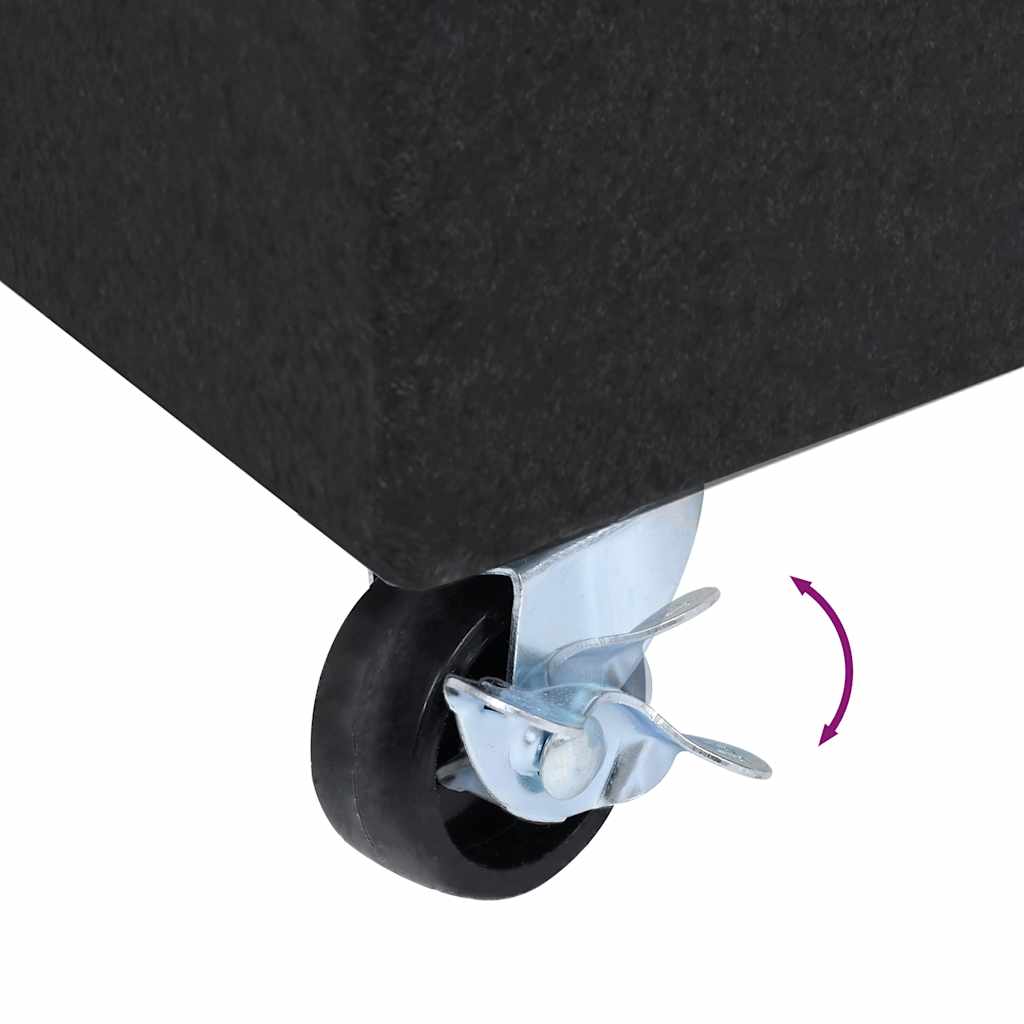 Schirmständer Schwarz 45x25x8 cm Granit