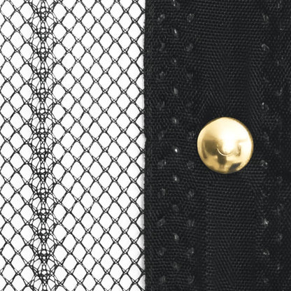 Fliegengitter-Türvorhänge 2 Stk. Magnet Schwarz 220x100 cm