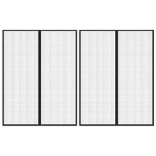 Fliegengitter-Türvorhänge 2 Stk. Magnet Schwarz 230x160 cm