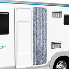 Insektenschutz-Vorhang Blau und Weiß 56x200 cm Chenille