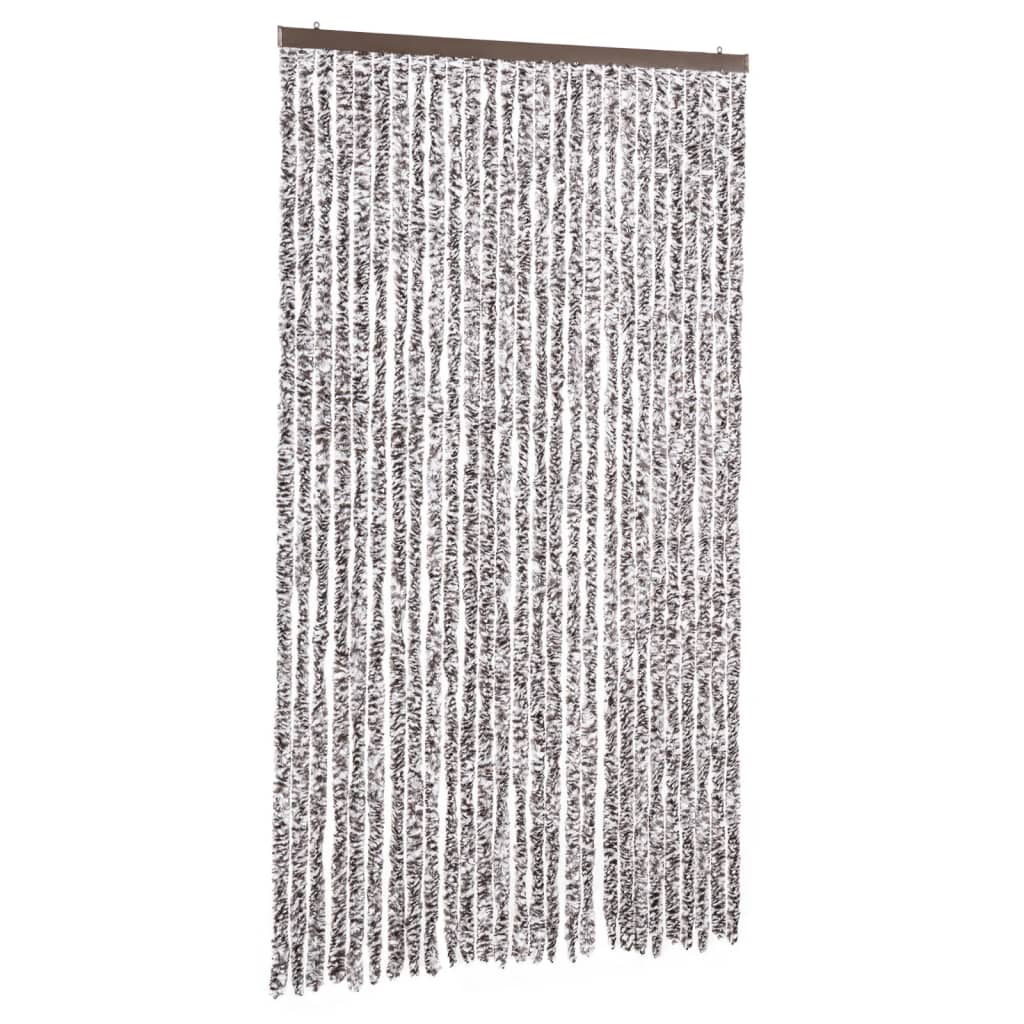 Insektenschutz-Vorhang Braun und Beige 118x220 cm Chenille