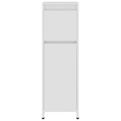 4-tlg. Badmöbel-Set Weiß Holzwerkstoff