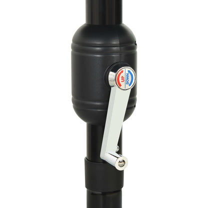 Sonnenschirm mit Aluminium-Mast 3-lagig Anthrazit 3,5 m