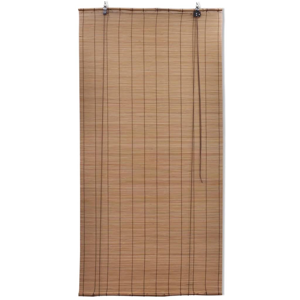 Bambusrollos 2 Stk. 80x160 cm Braun