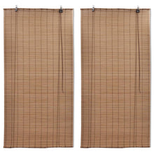 Bambusrollos 2 Stk. 120x220 cm Braun