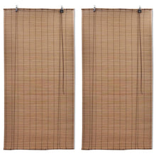 Bambusrollos 2 Stk. 150x220 cm Braun