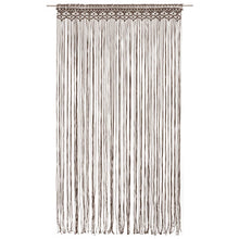 Makramee Vorhang Taupe 140x240 cm Baumwolle