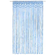Makramee Vorhang Blau 140x240 cm Baumwolle