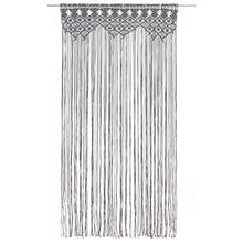 Makramee Vorhang Anthrazit 140x240 cm Baumwolle