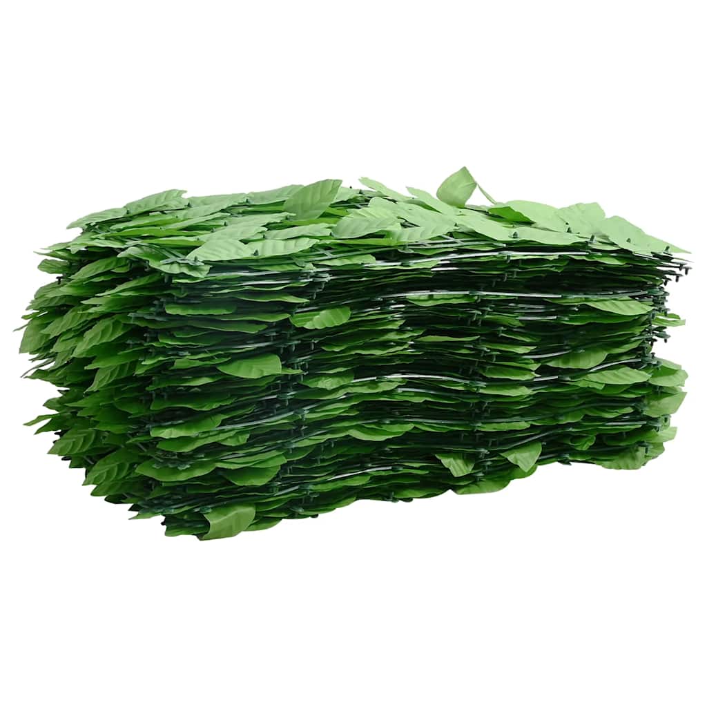 Balkon-Sichtschutz mit Grünen Blättern 500x100 cm