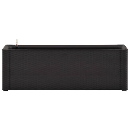 Garten-Hochbeet Selbstbewässerungssystem Anthrazit 100x43x33 cm