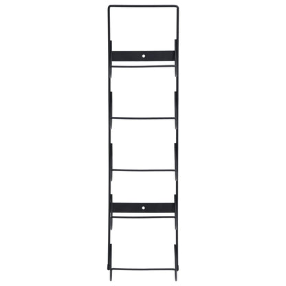 Wand-Weinregal für 5 Flaschen Schwarz Eisen