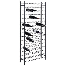 Weinregal für 96 Flaschen Schwarz Eisen