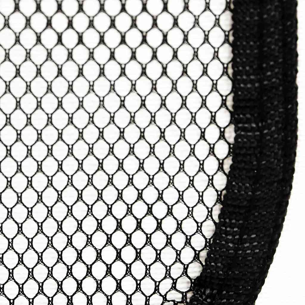 Faltbarer Welpenlaufstall mit Tragetasche Schwarz 90x90x58 cm