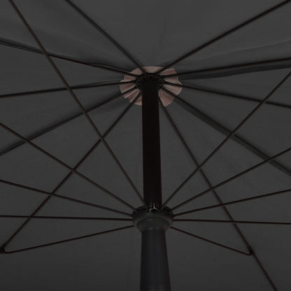 Sonnenschirm mit Mast 200x130 cm Anthrazit