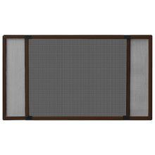 Ausziehbarer Insektenschutz für Fenster Braun (100-193)x75 cm