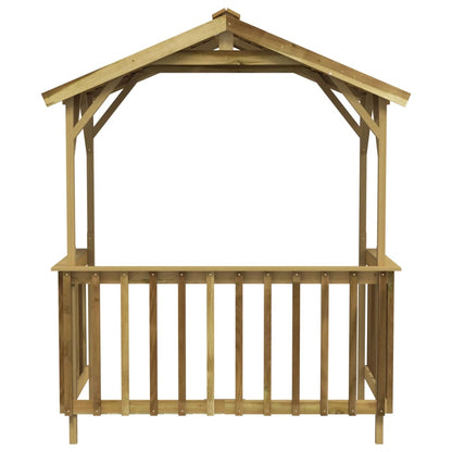 Grillpavillon Kiefernholz Imprägniert 163,5x93x210 cm