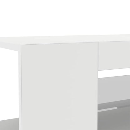 TV-Schrank mit LED-Leuchten Weiß 90x39x30 cm