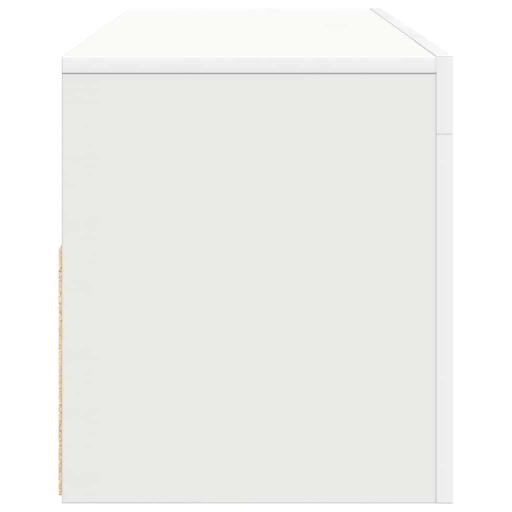 TV-Schrank mit LED-Leuchten Weiß 120x35x40 cm