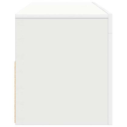 TV-Schrank mit LED-Leuchten Weiß 120x35x40 cm