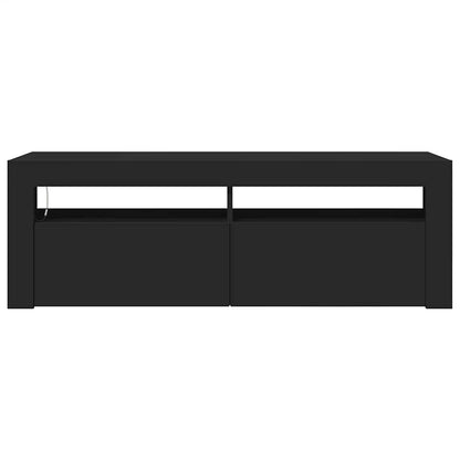 TV-Schrank mit LED-Leuchten Schwarz 120x35x40 cm